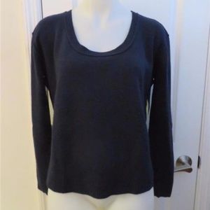 JAMISON NAVY BLUE/NEON YELLOW SWEATER SIZE XS